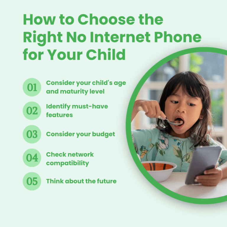 How to Choose the Right No Internet Phone for Your Child