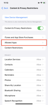 Content&PrivacyRestrictionsAllowedApps